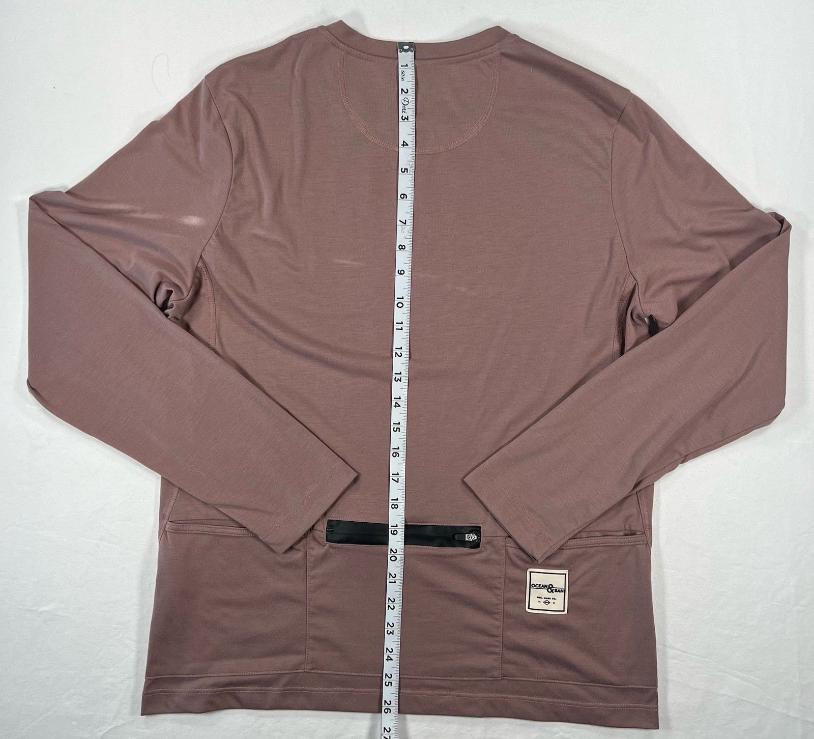 Ocean And San Men’s Mauve Long Sleeve Cycling All Day Shirt Size Medium