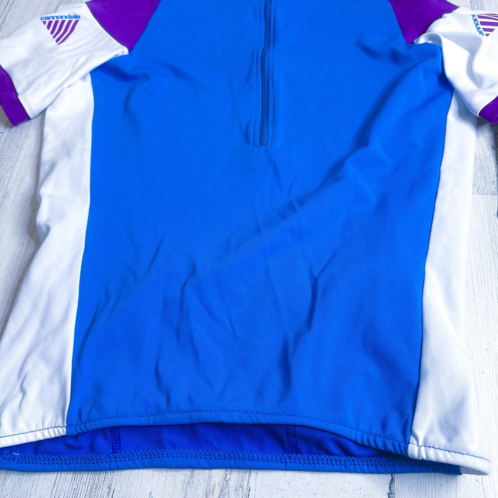 Vintage Cannondale Cycling Jersey Purple Blue Shirt Cycle Medium USA 90s NWT