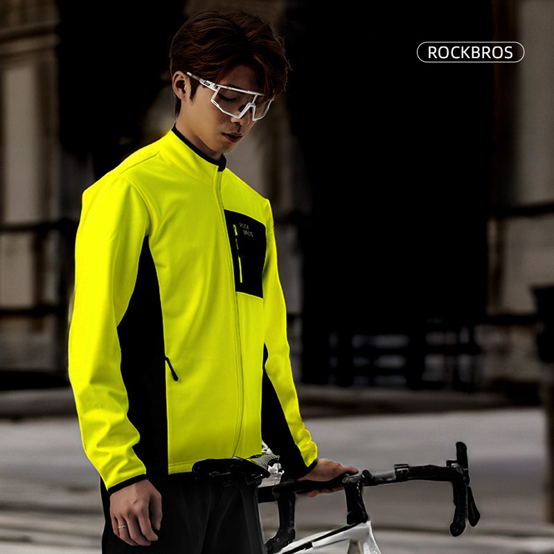 Rockbros Windproof Bike Warm Long Sleeve Long Pants Suit Outdoor Cycling Jersey
