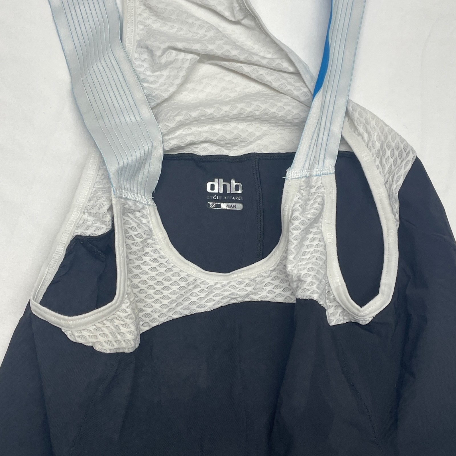 dhb Men’s XXL | 2XL Cycling Singlet Padded Black Blue & White