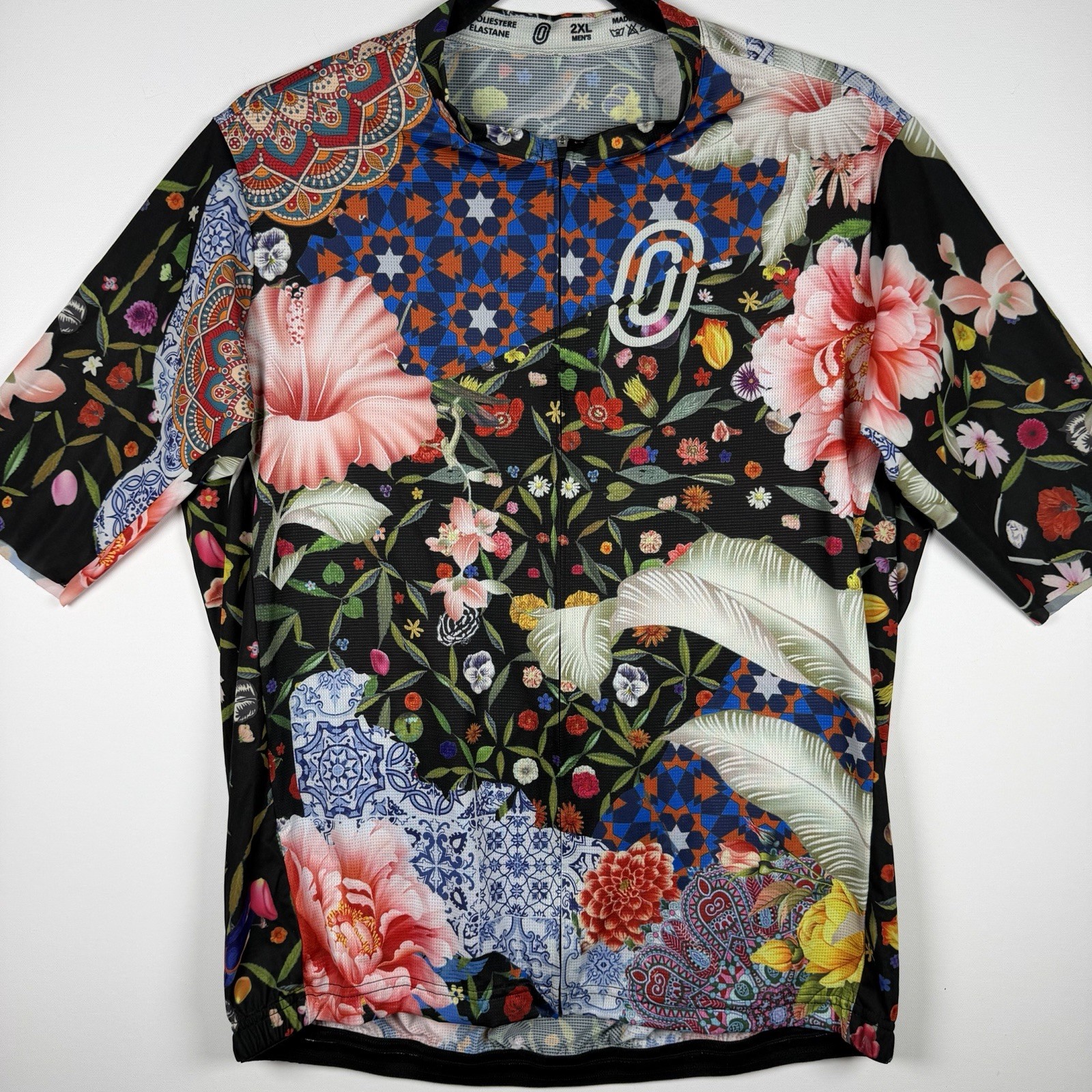 Ostroy Men Omloop Cycling Jersey 2XL Made Italy Trvelogue Floral Pattern Match