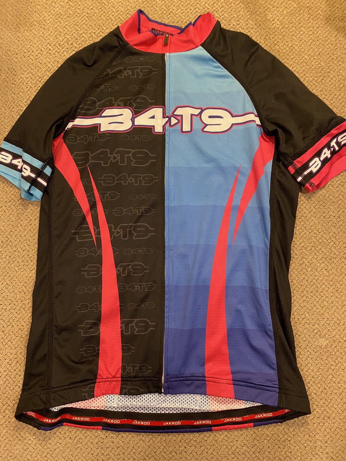 Womens B4T9 Pink Blue Cycling Jersey Medium M