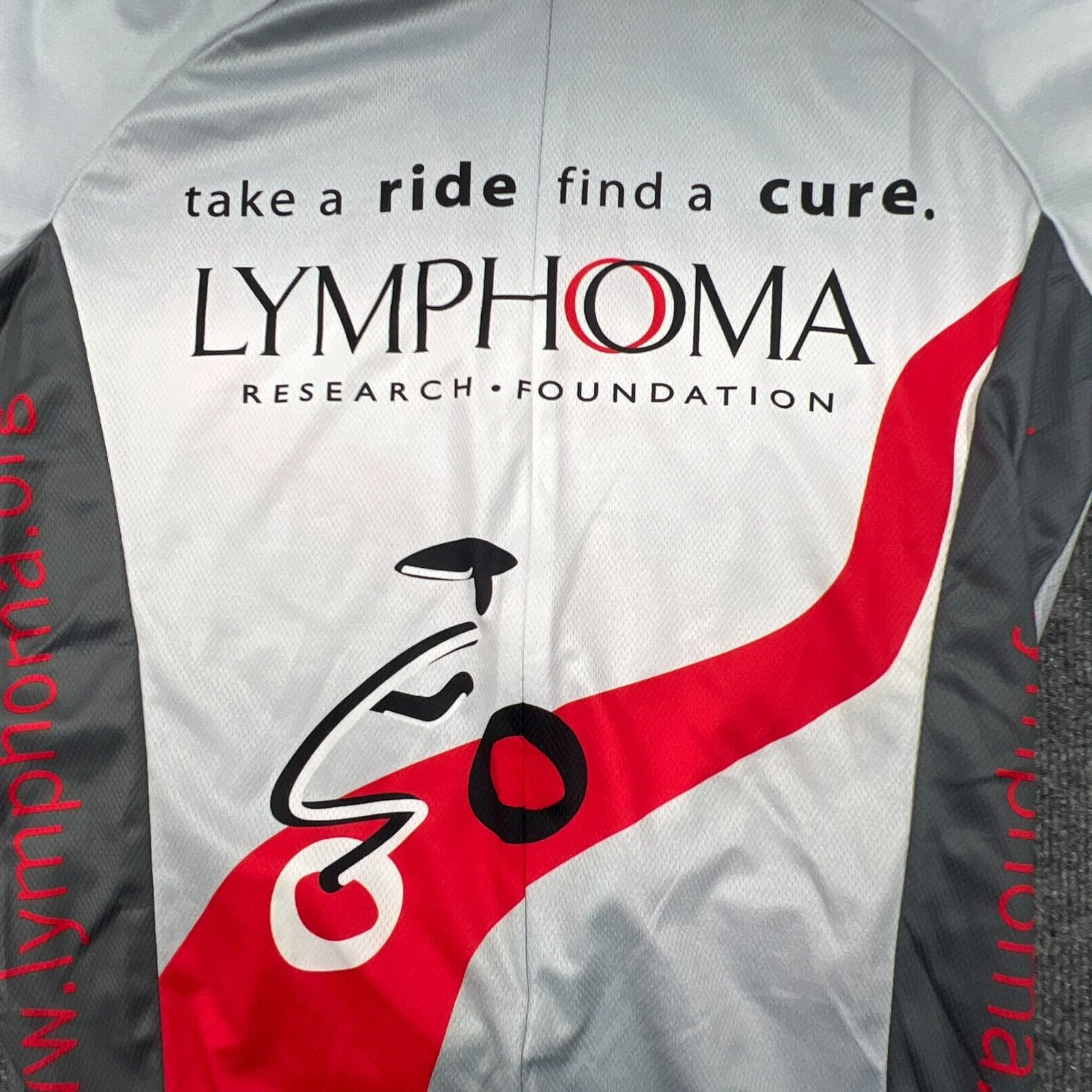 VOMAX Cycling Jersey Mens S Lymphoma Research Foundation Charity 2010 Ride USA