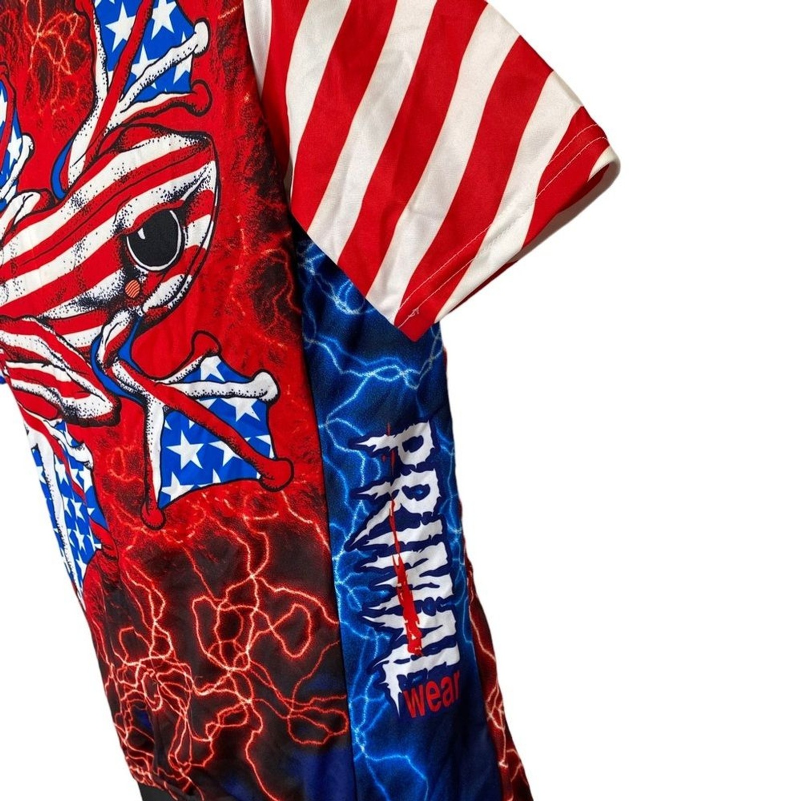 Primal Wear American Flyer Cycling Jersey Frog USA Stars & Stripes Sz M