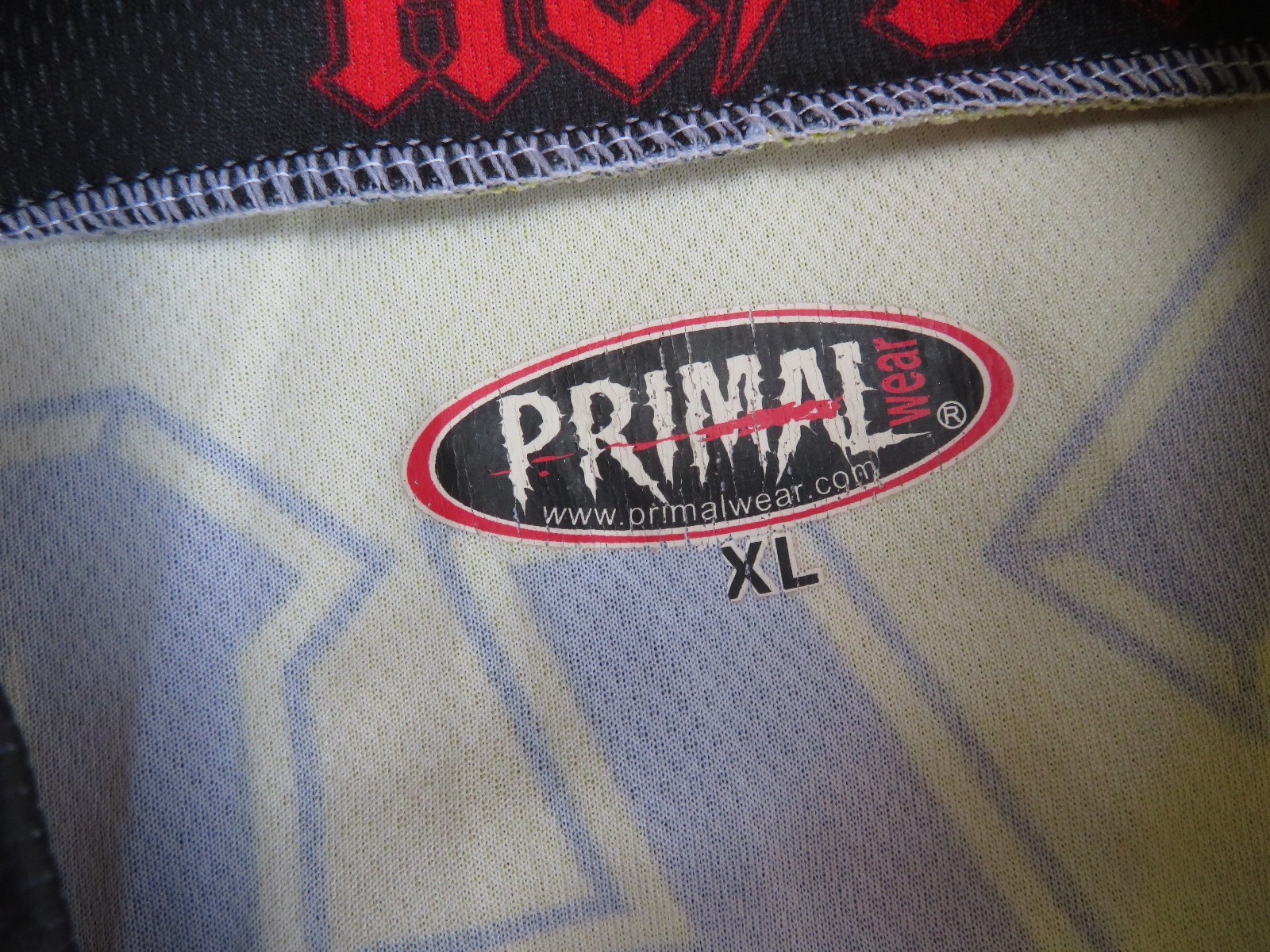 Vintage AC/DC Primal Wear Men’s Bicycle Cycling Jersey 80s Rock Band Spellout XL