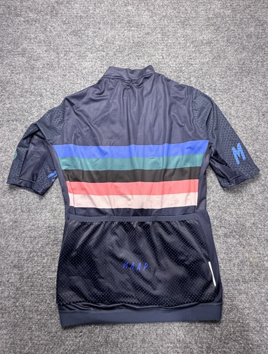 MAAP Men’s Worlds Pro Hex Jersey (RARE), Navy, Size: S Stretch