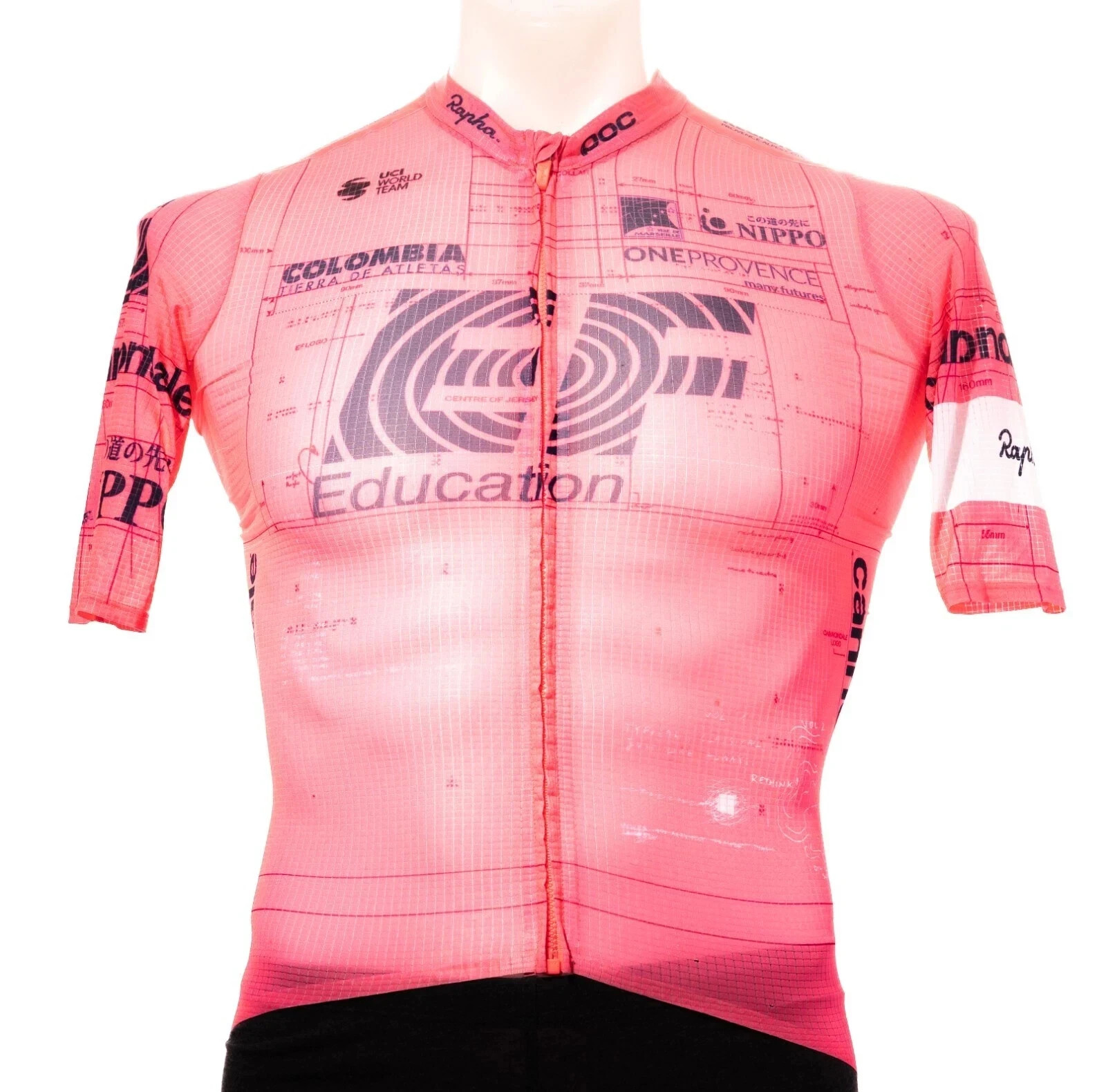 Rapha EF Education First Pro Team Flyweight Short Slv Jersey Men Size 1 2021 POC