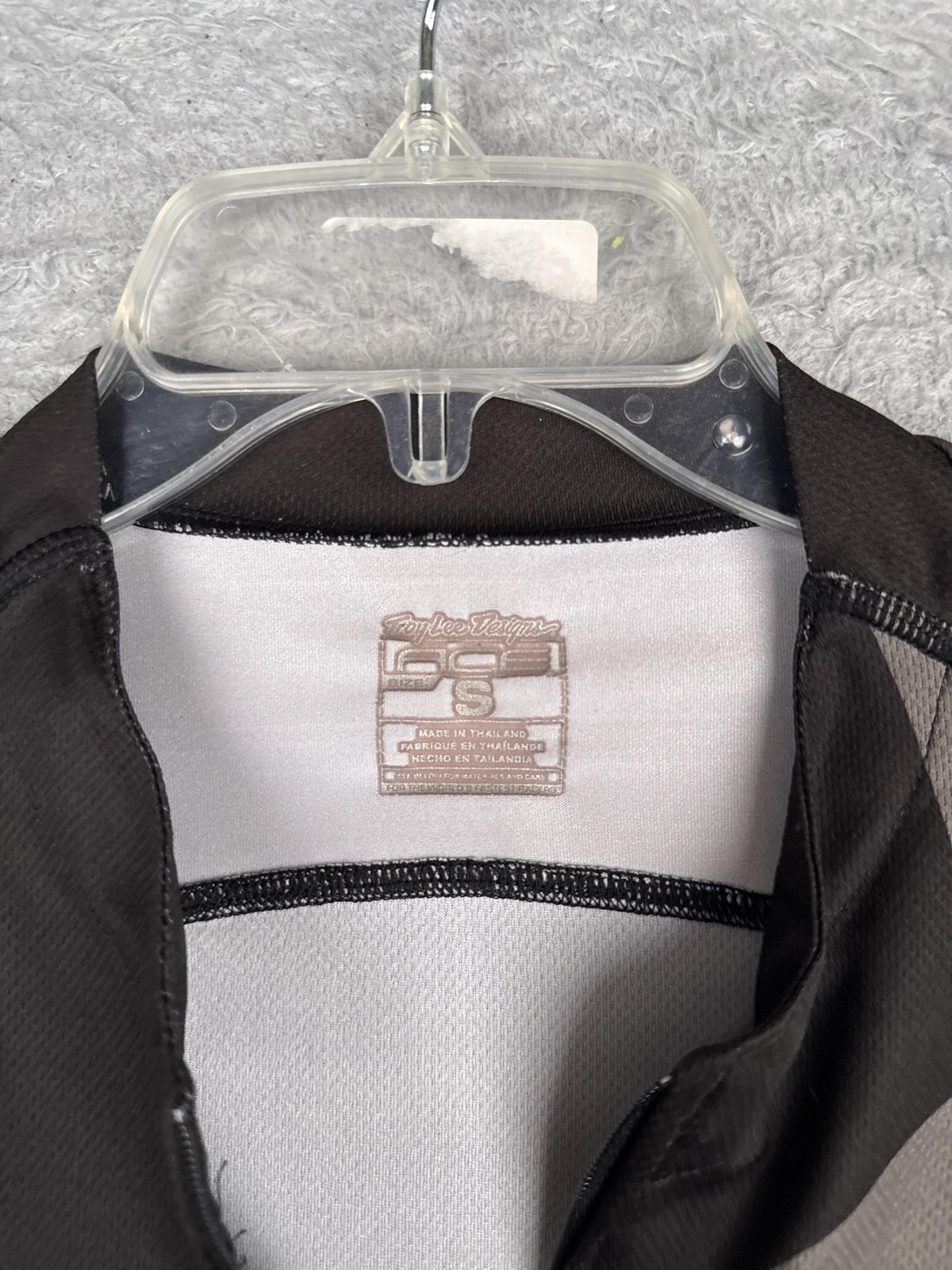 Troy Lee Designs Cycling Jersey Mens Small Gray Colorblock Full Zip Pockets Top