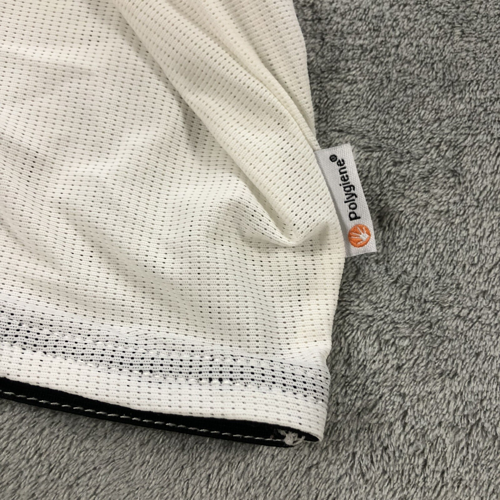 POC Polygiene Womens Jacket Medium Crop Padded Full Zip White Mesh Full Arm