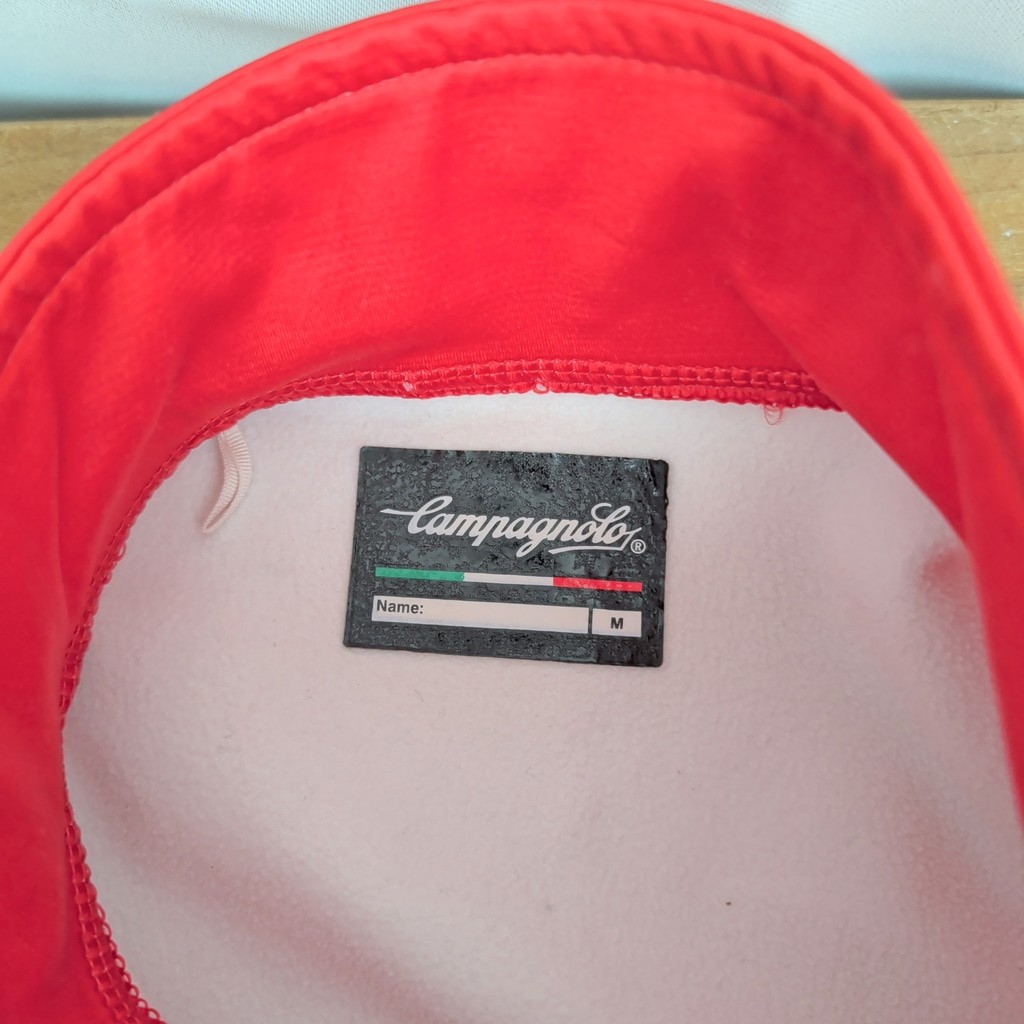 Campagnolo Italian Made Long Sleeve Vertical Stripe Cycling Jersey Medium