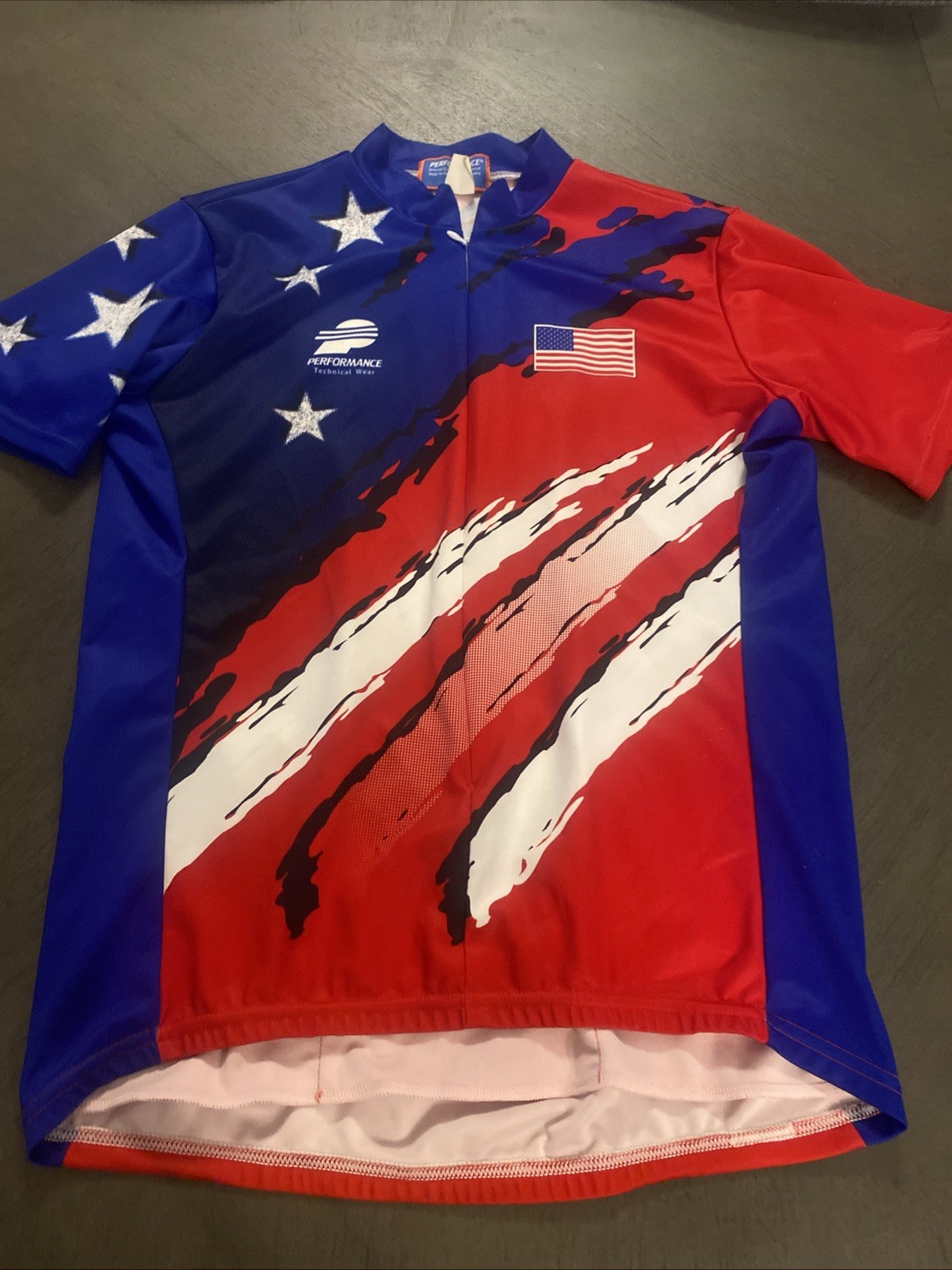 Performance Technical Wear Cycling Jersey Shirt Men’s Size L USA Cycling Team