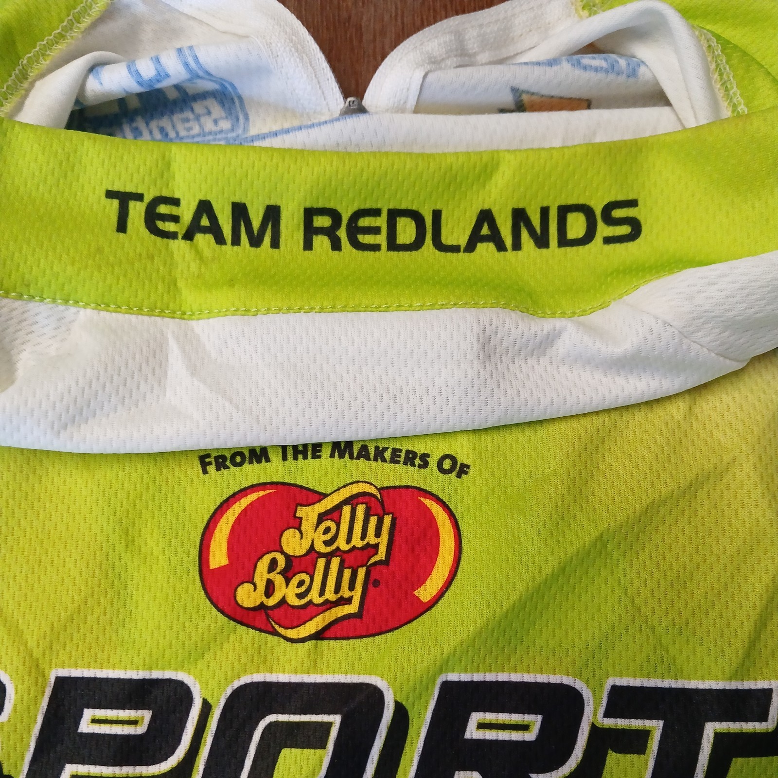 Santini Mens Bike Jersey Jelly Belly Pro Cycling Team Green Jelly Beans 3X