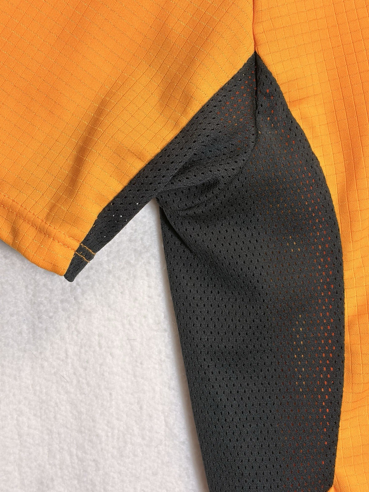 Vtg REI Trionfo Men’s Cycling Jersey, Gold/Black (Orange) Short Sleeve Zip