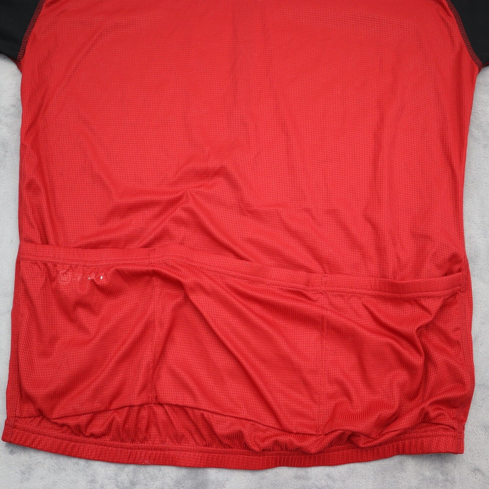 Canari Shirt Mens L Red Short Sleeve Full Zip Back Pockets Cycling Outwear