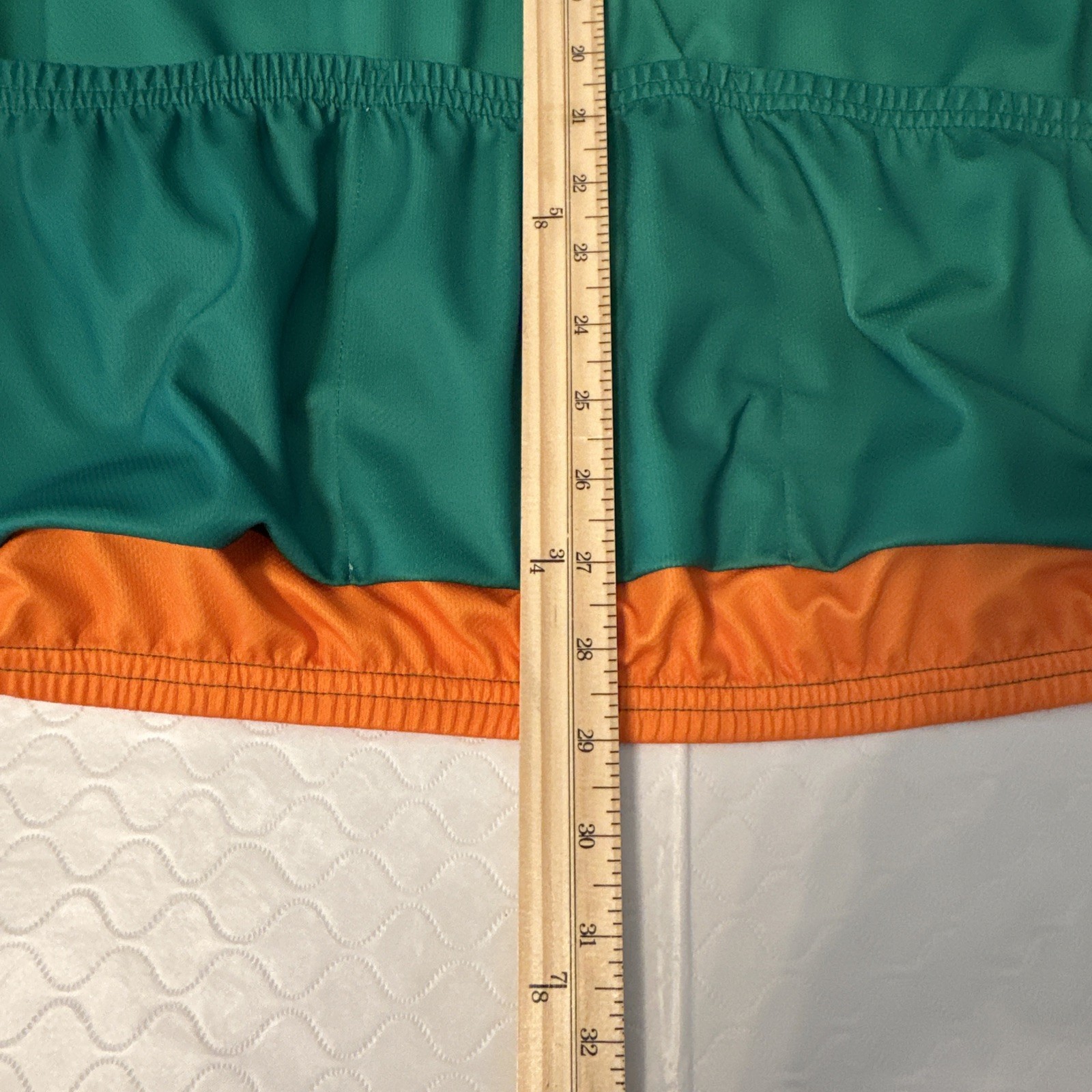 Performance Ireland Cycling Jersey 3/4 Zip White Green Orange Pockets XXL￼