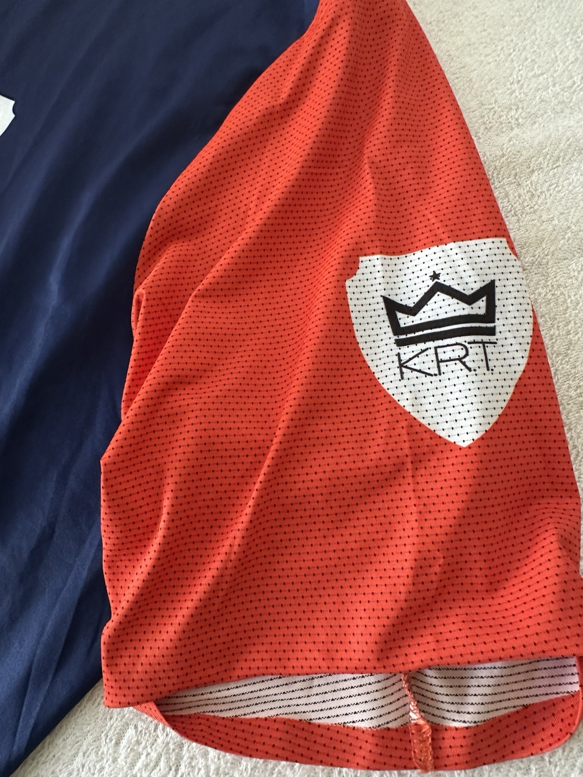 KRT Kings Rule Together Cycling Shirt Yellow/Navy/Red Sz 4XL