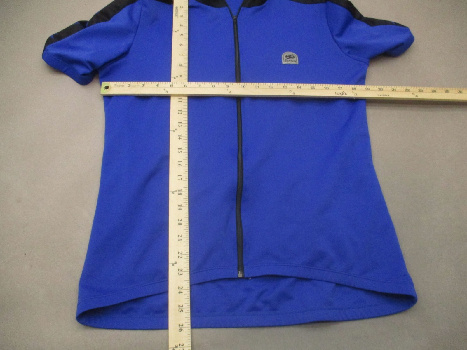 SUGOI Size L Men Full Zip Pocket Elastic Waist Short Sleeve Cycling Jersey 966