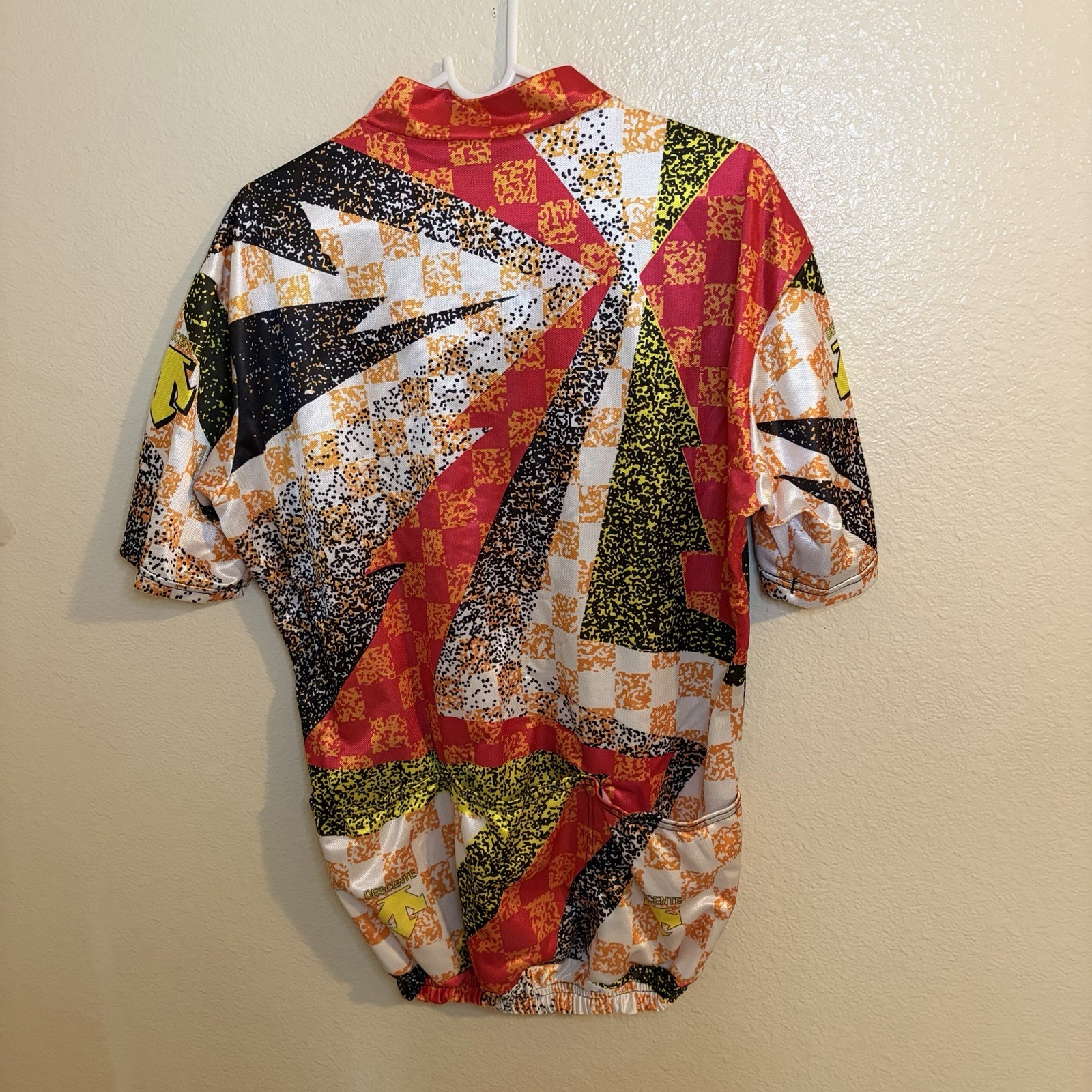 Rare Vintage Descente Bike Jersey 2XL Graphic All Over Print Multicolor Retro