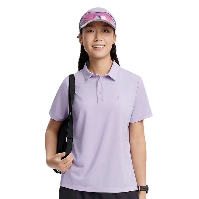 2025 Spring Summer New Women and Men Short Sleeved T-Shirt with Lapel Collar