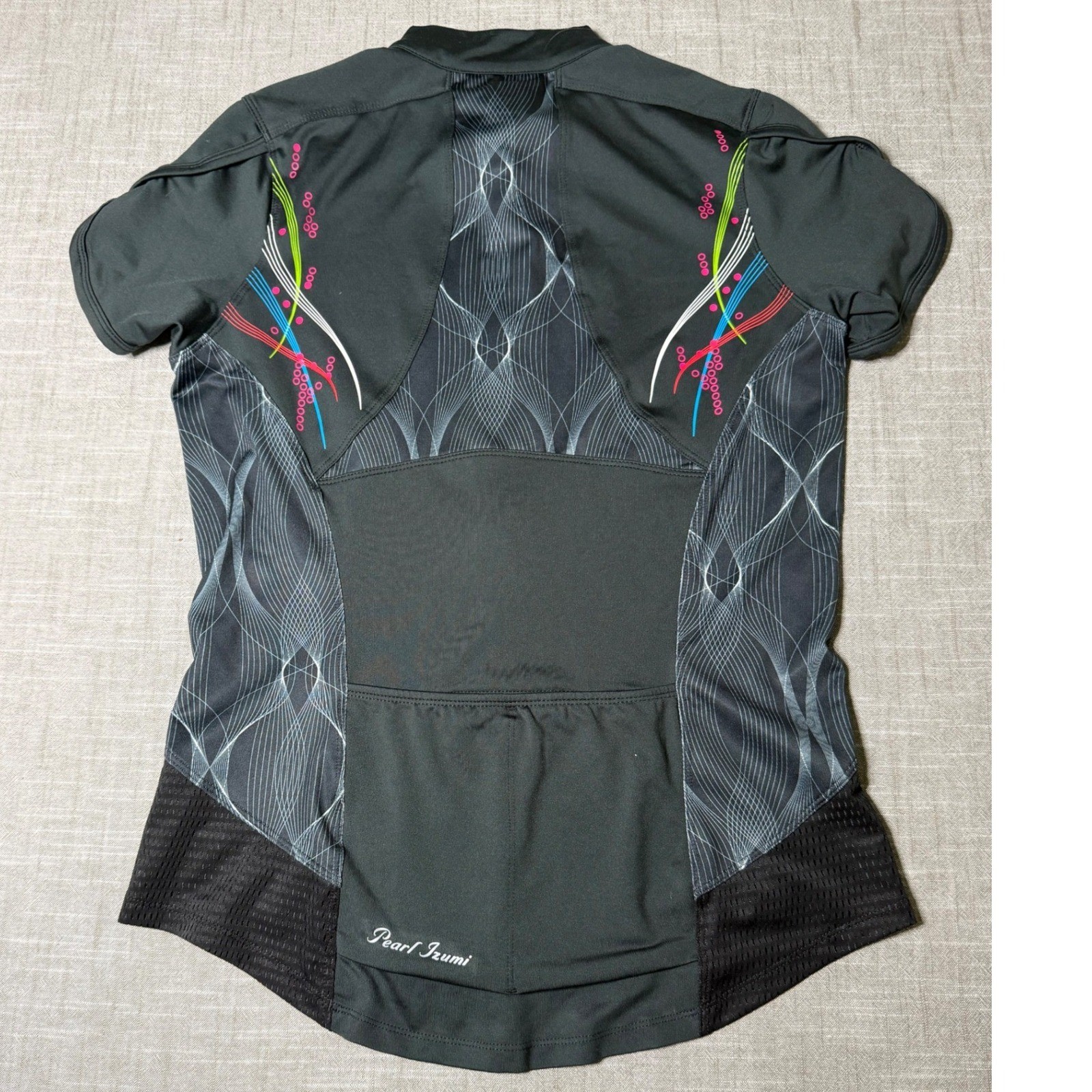 Pearl Izumi Elite Womens Cycling Jersey Black Multicolor Graphic 11221108SPYRO M