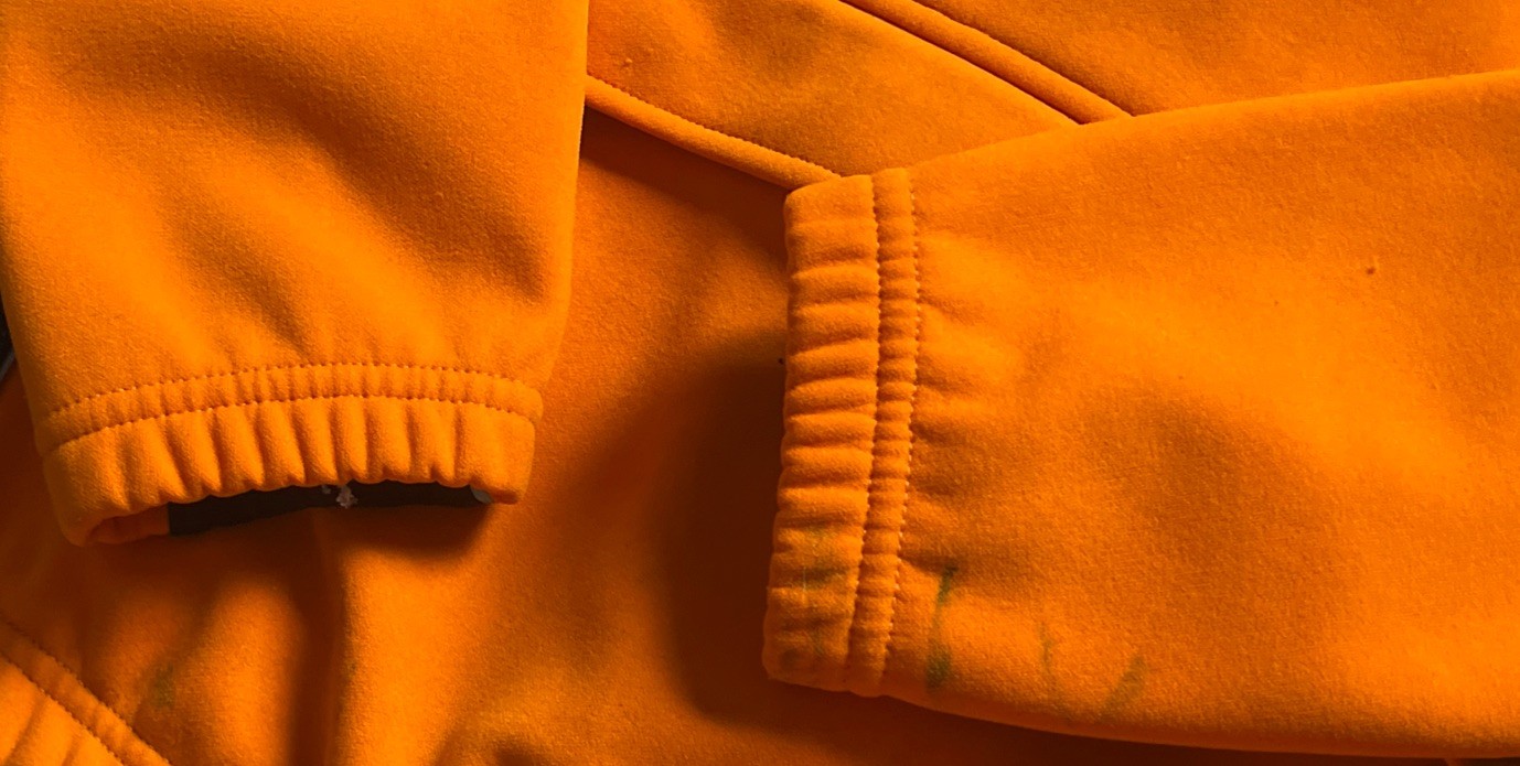 Cycling Jacket Small Orbea Fleece Lined Colorblock Orange Black White Retro Y2K