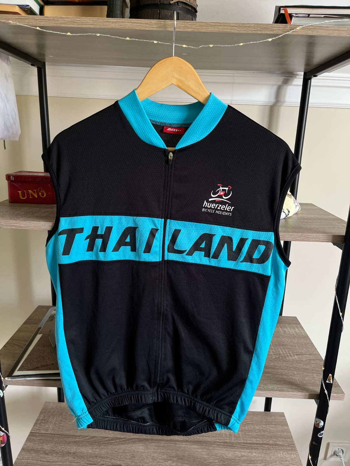 Thailand Cycling Shirt Vest /Gilet Jersey Max Hurzeler Cycle Camiseta size L