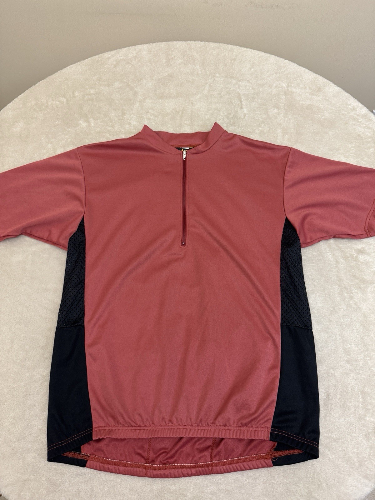 REI Mens Medium Cycle Cycling Jersey Short Sleeve 1/3 ZIP