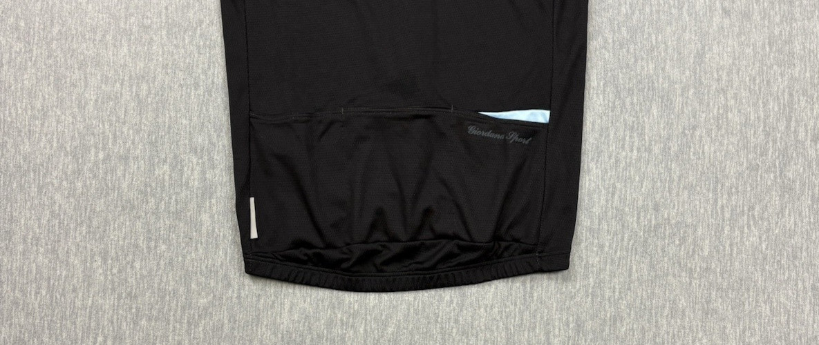 Giordana Sport Jersey Mens Small Black Striped Cycling Bike Wicking Short Sleeve