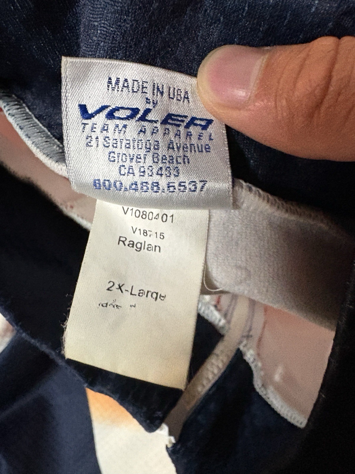 Vintage 90s Voler Bike Cycling Long Sleeve Jacket Made In USA Navy Size XXL