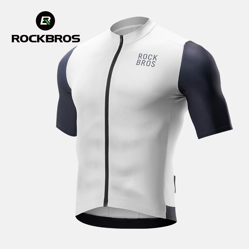 ROCKBROS Summer Men’s Cycling Jersey Breathable Quick Drying Bike Short Sleeve