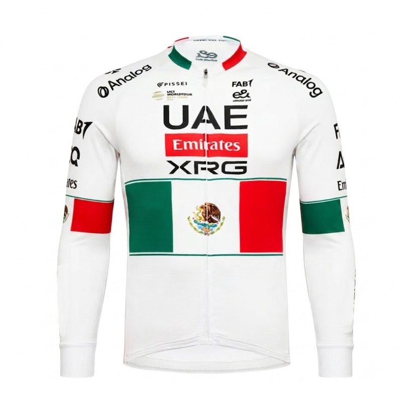 Men’s 2026 Team UAE Cycling Jersey Cycling Long Sleeve Jerseys Bicycle Jersey