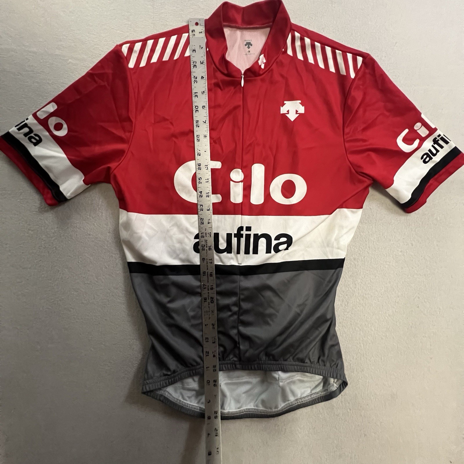 Descente Cycling Jersey CILO Aufina 1/4 zip Bike Shirt Adult Size Large