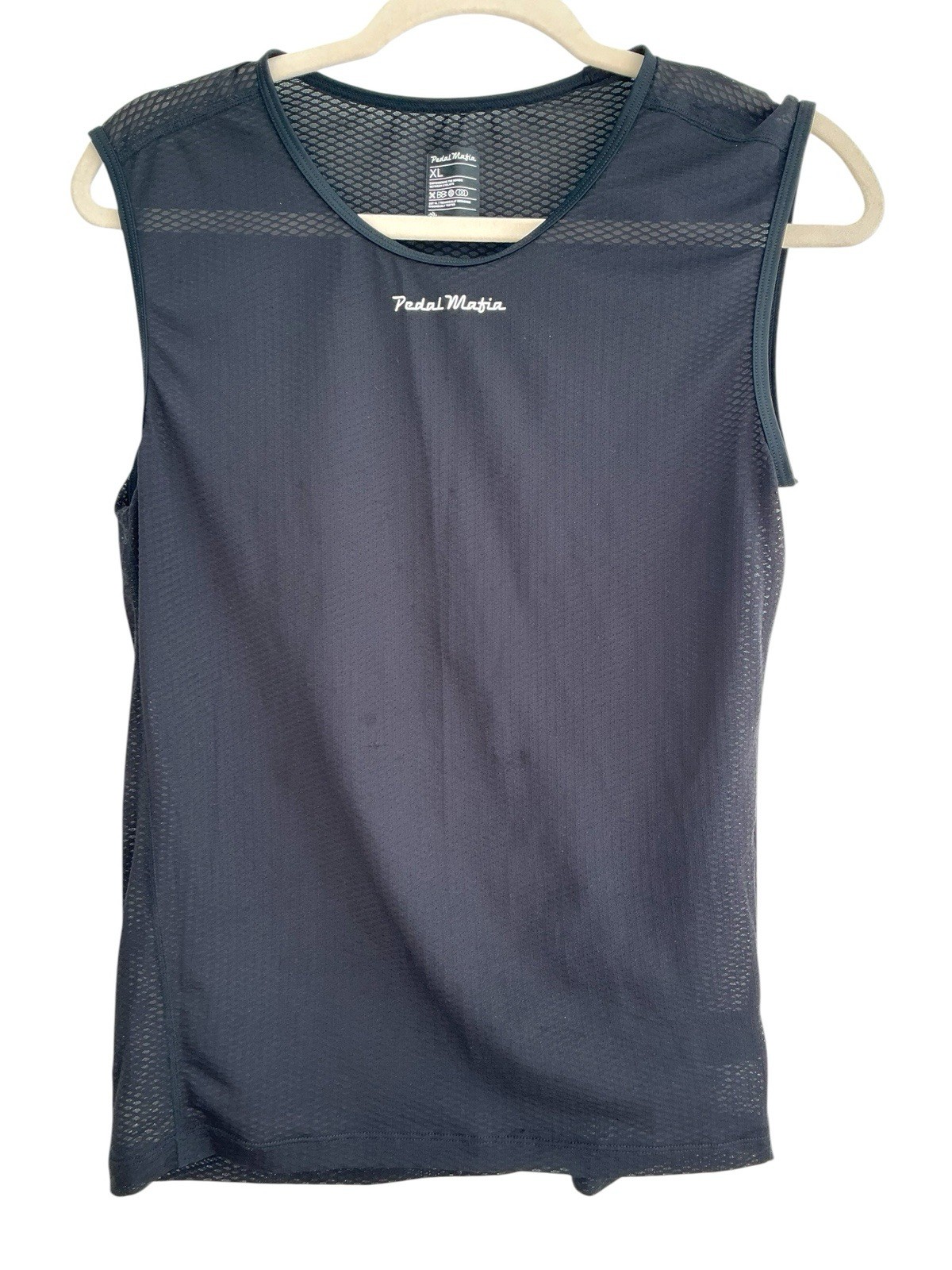 Pedal Mafia Women’s Base Layer Black XL Sleeveless Mesh Cycling Top Road Bike
