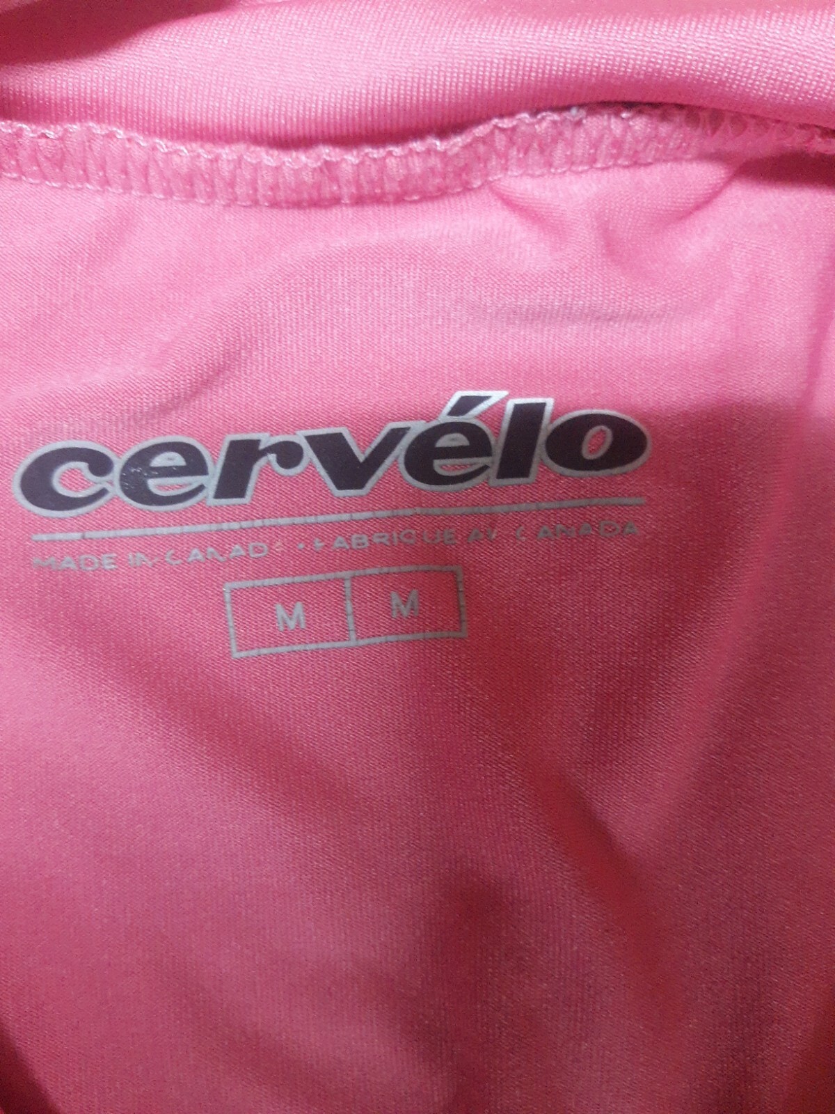 Cervelo Womens Pink Cycling Zip Up Shirt Size Medium