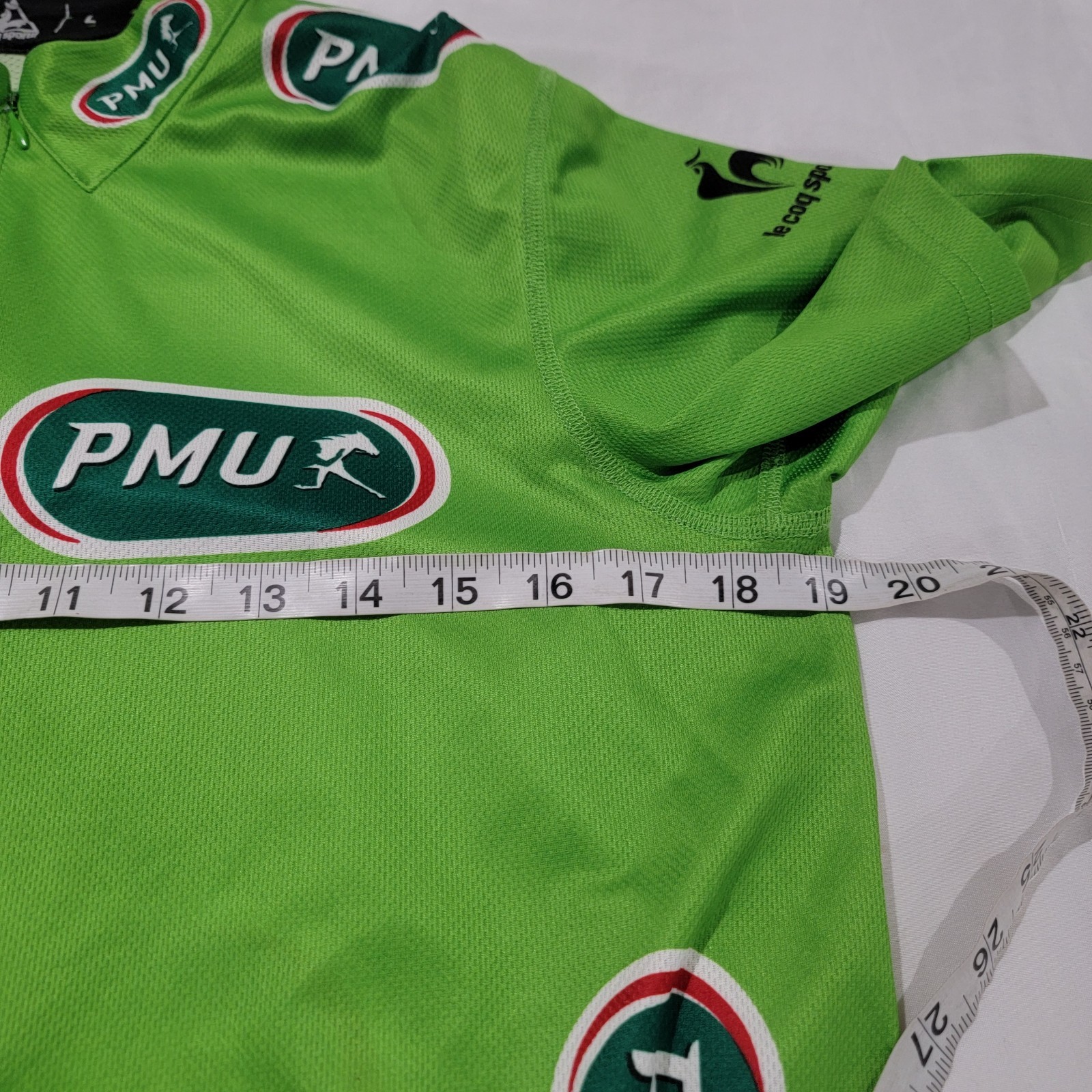 Le Coq Sportif Cycling Jersey Size Large Le Tour France 100 Green Maillot Vert