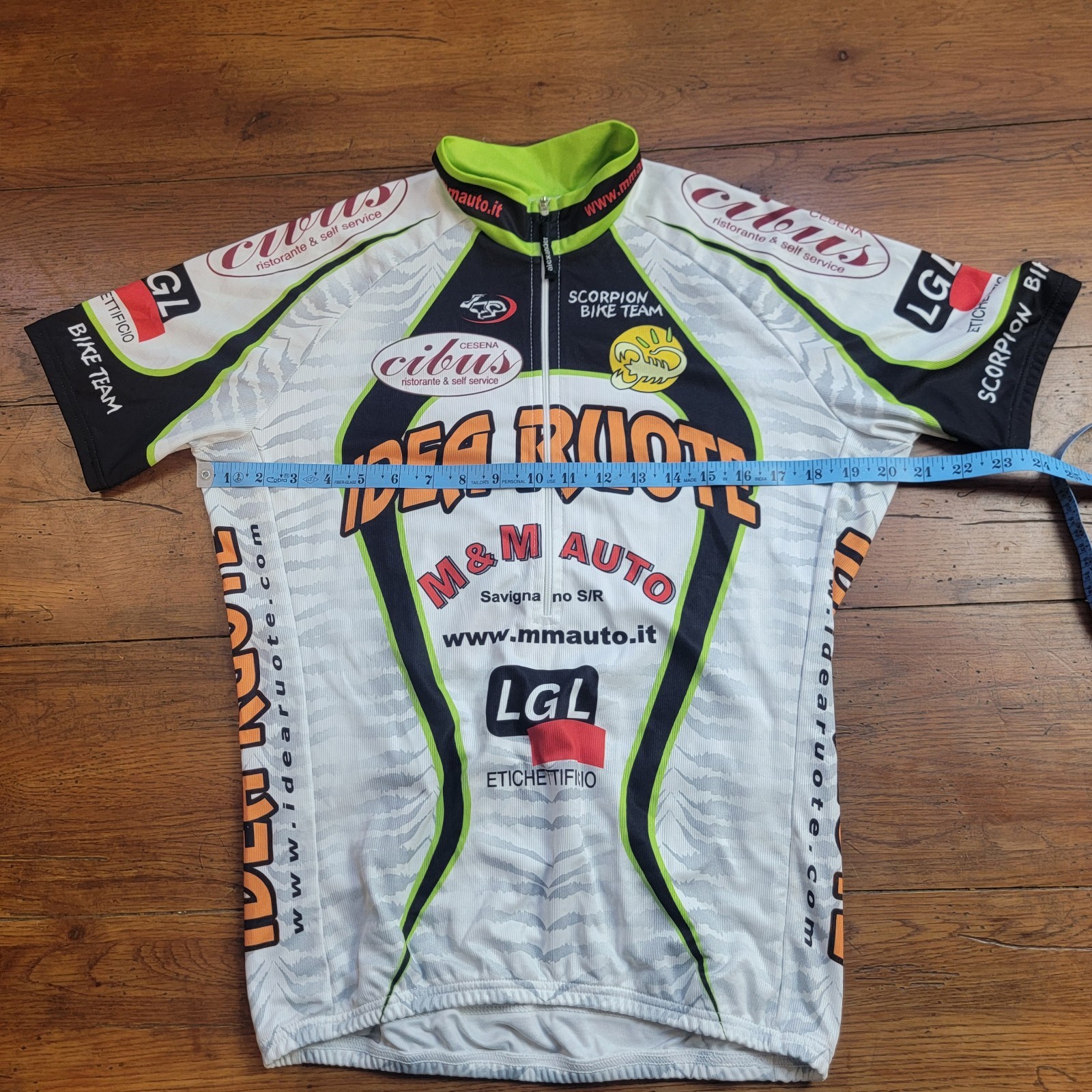 Alexander Mens 52 (Large) Cycling Jersey 20.5″ P2P (8.5/10) Vintage L Tiger