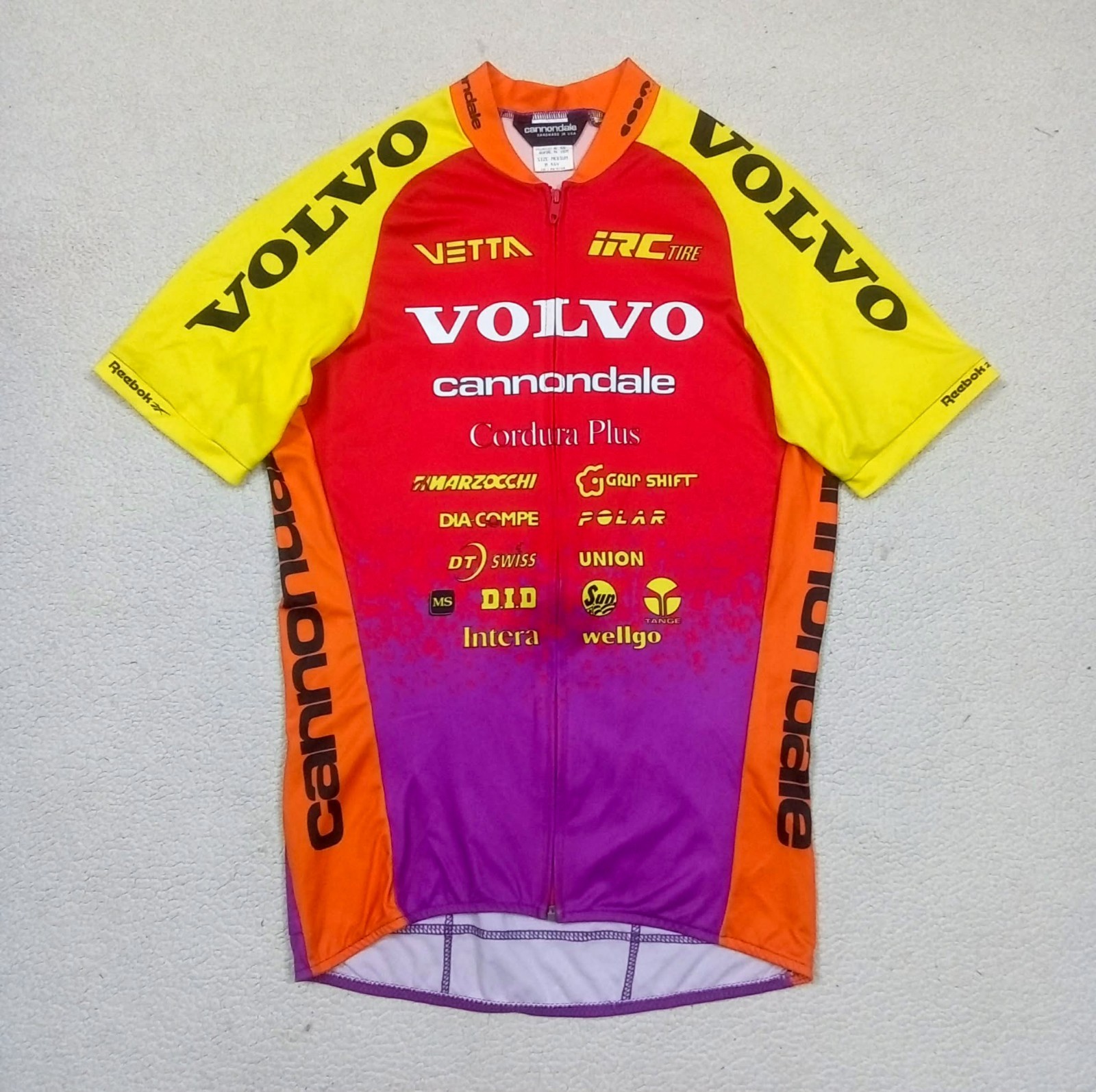 RARE VTG 1994 Team VOLVO Cannondale Vetta MTB Cycling Jersey USA Made — Size M