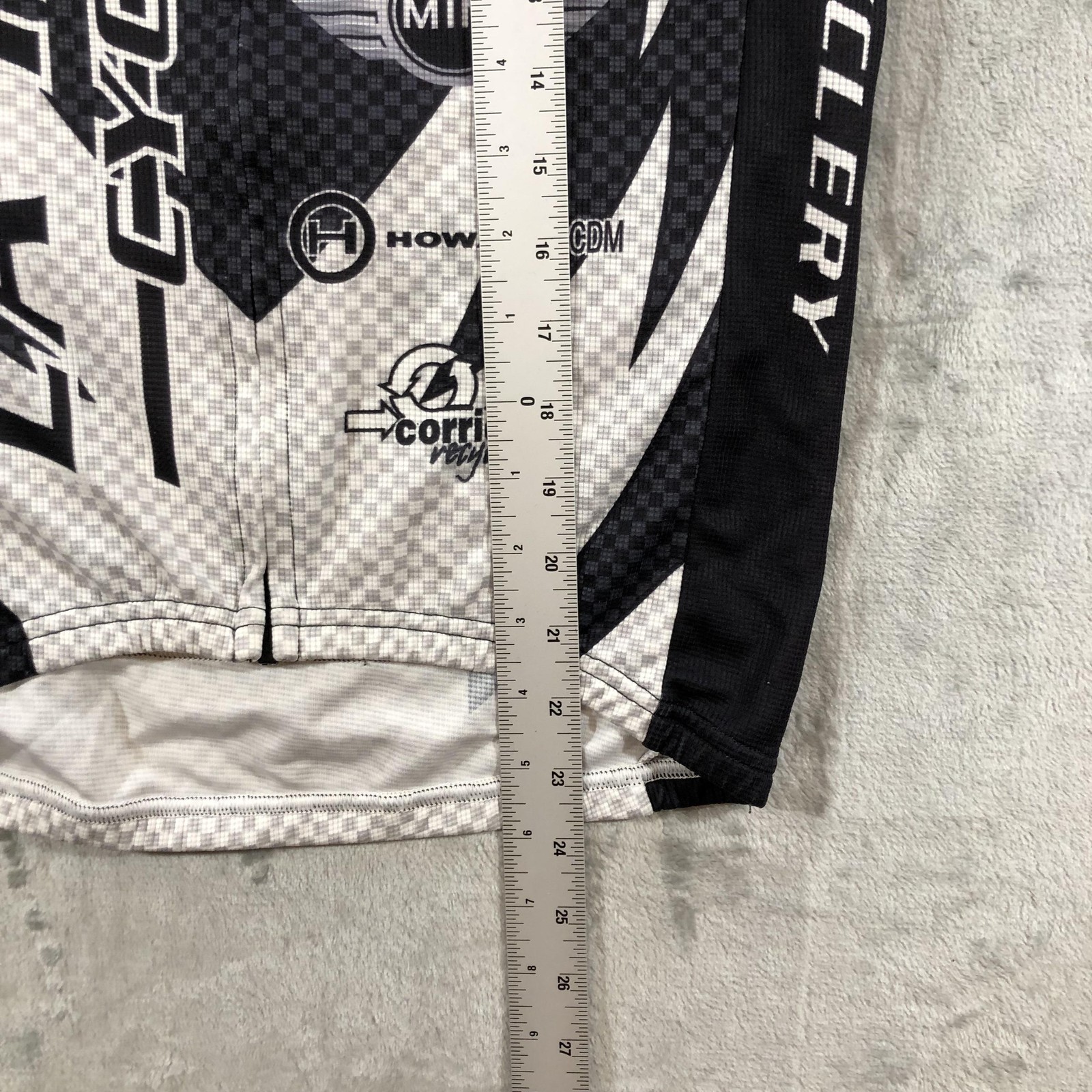 Squadra Cycling Jersey Mens Small Black BMW La Habra 1/4 Zip Shirt Bike