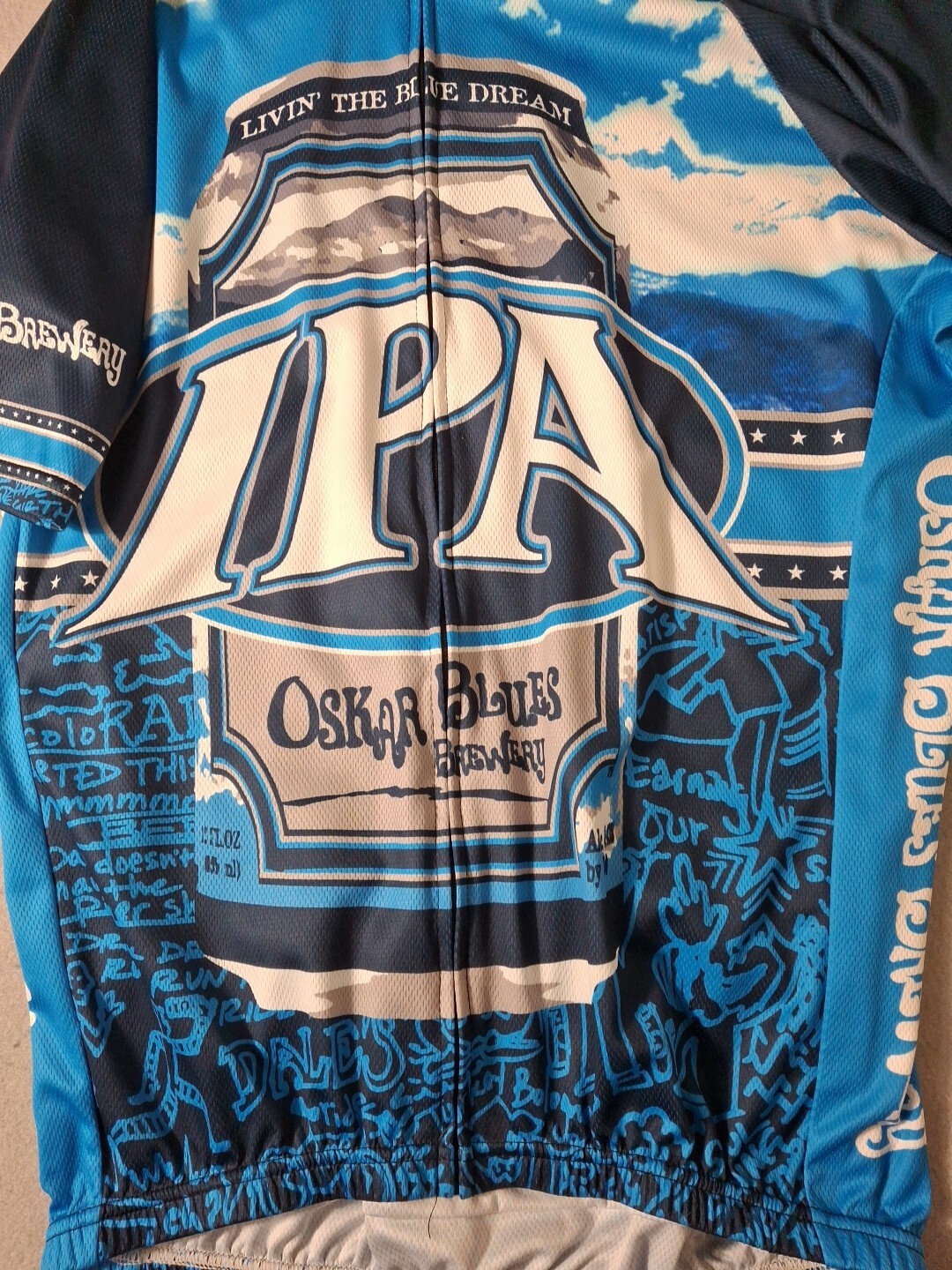 Starlight Cycling Jersey Mens L Breathable Full Zip Active Club Graphic Print