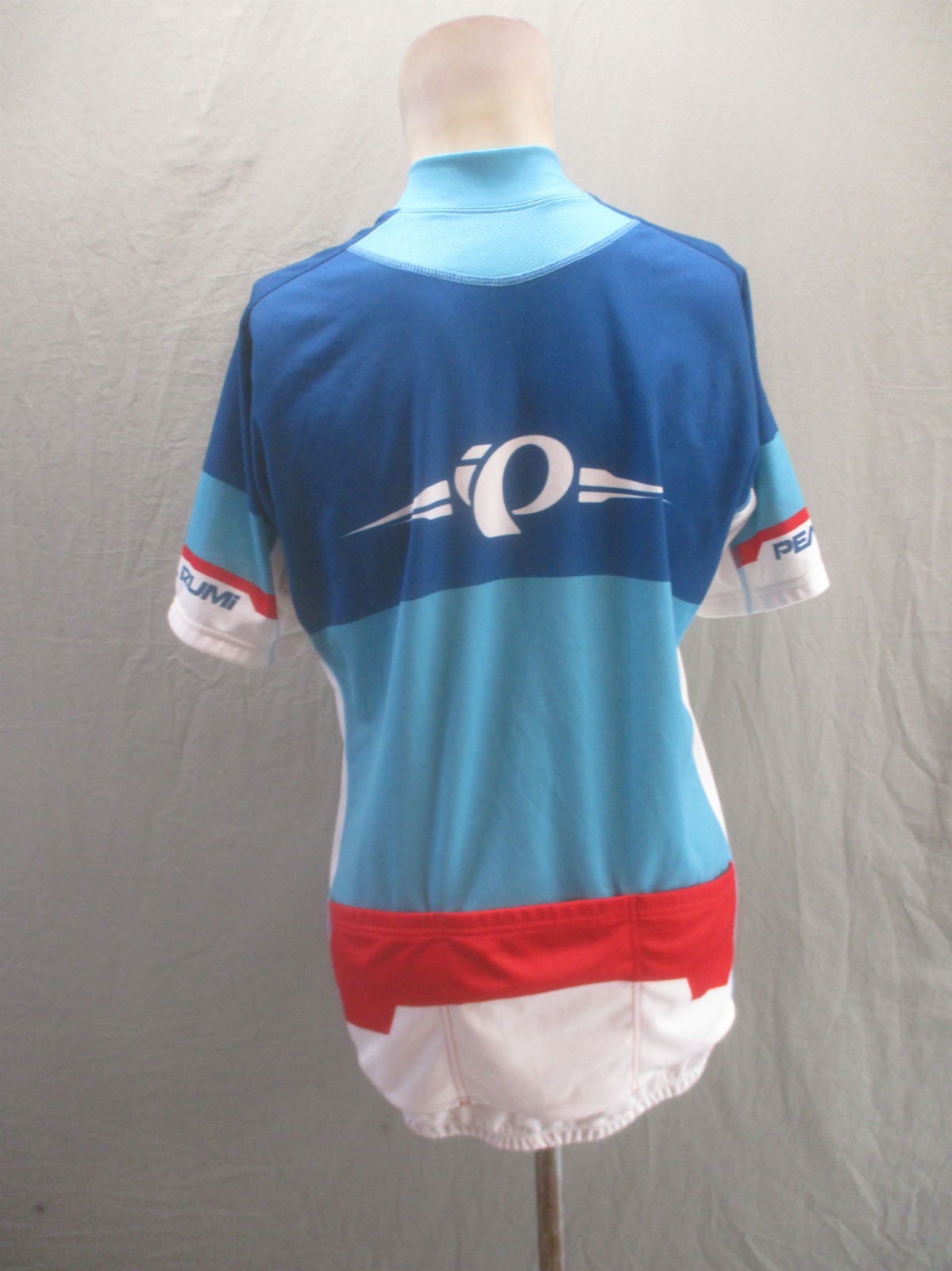 PEARL IZUMI Size L Mens Short Sleeve Full Zip Back Pocket Cycling Jersey 913