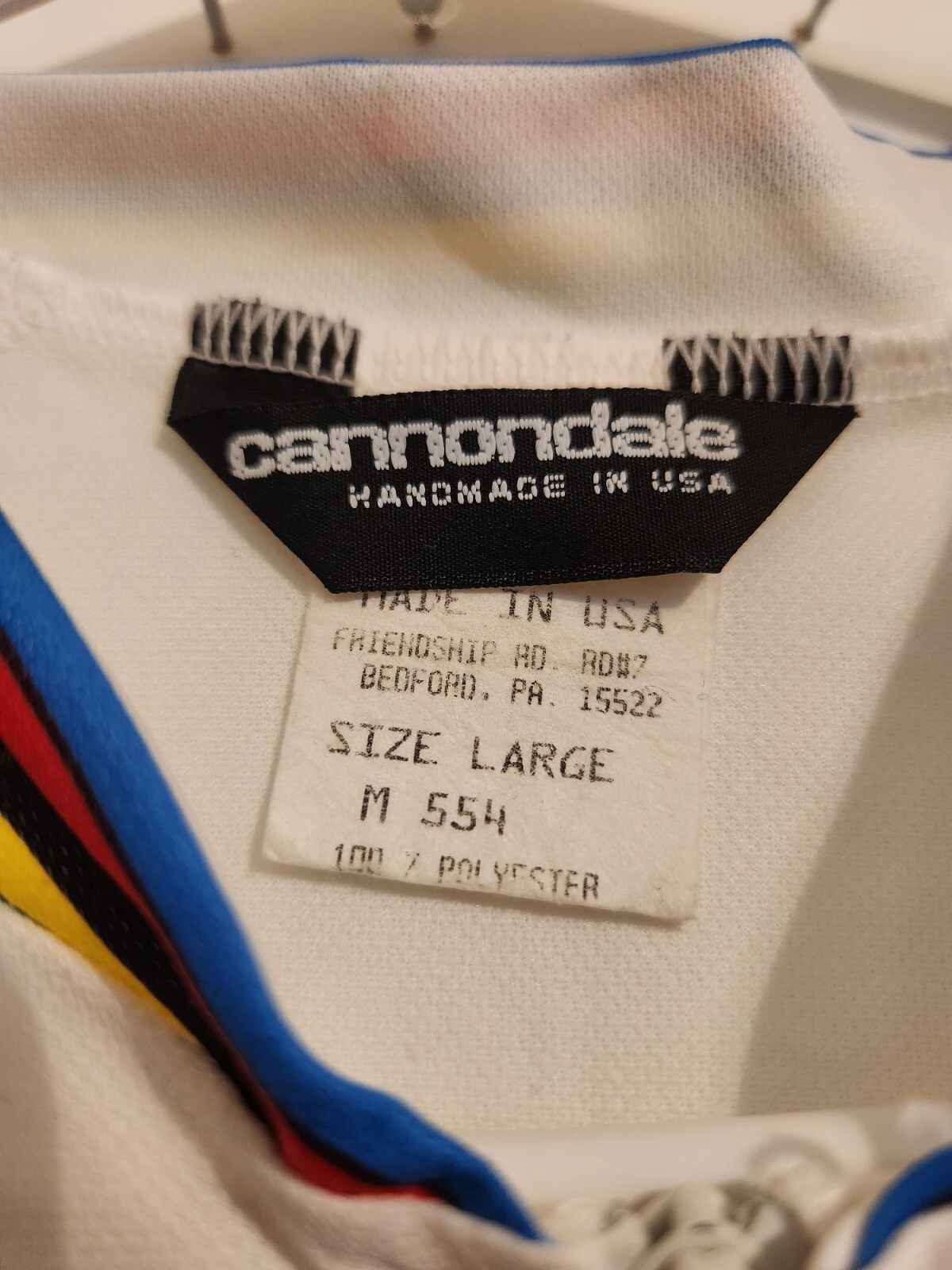 Volvo Cannondale Factory Racing World Champion Rainbow Jersey-Size LARGE