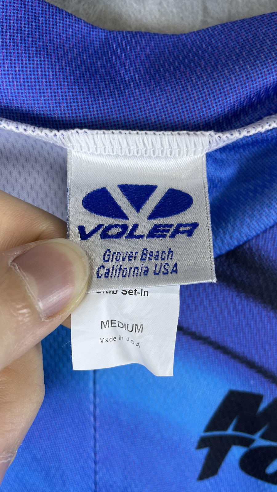 Voler MS Bike Tour Cycling Jersey Mens Medium Blue Full Zip MS 150 Road Bike