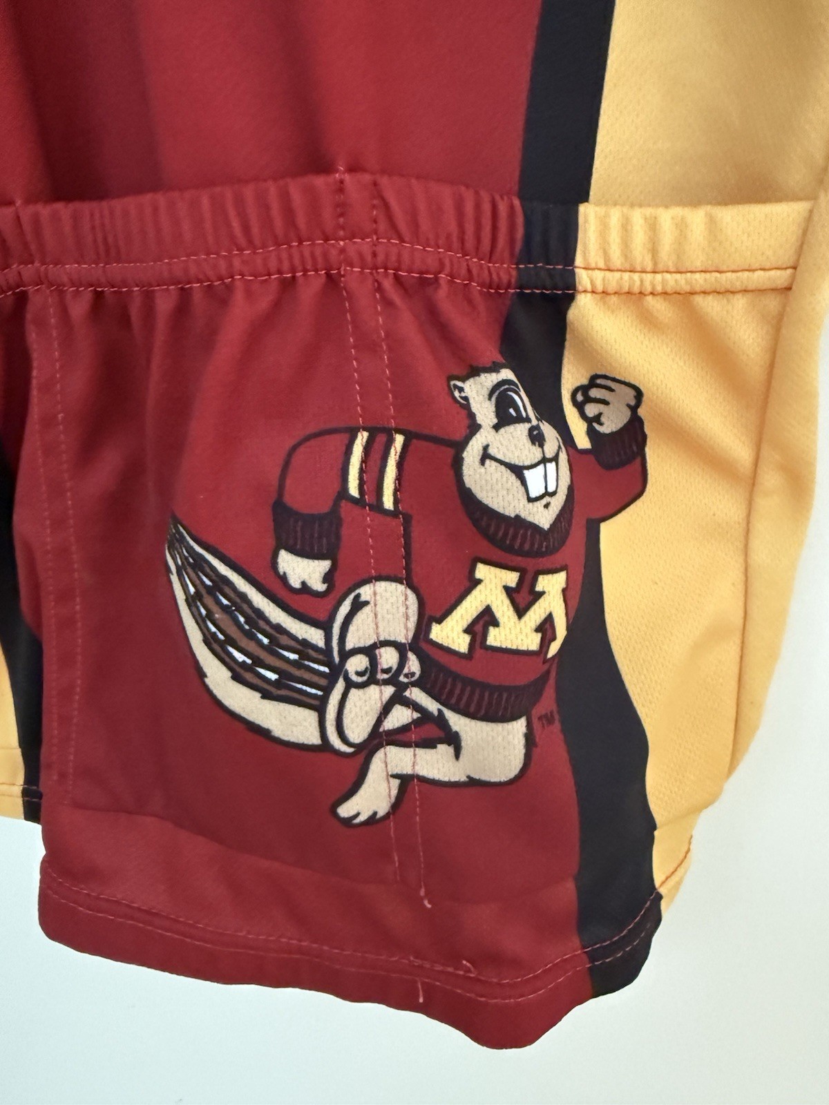 University Of Minnesota Cycling Jersey Golden Gopher Men Adrenaline Promos Med