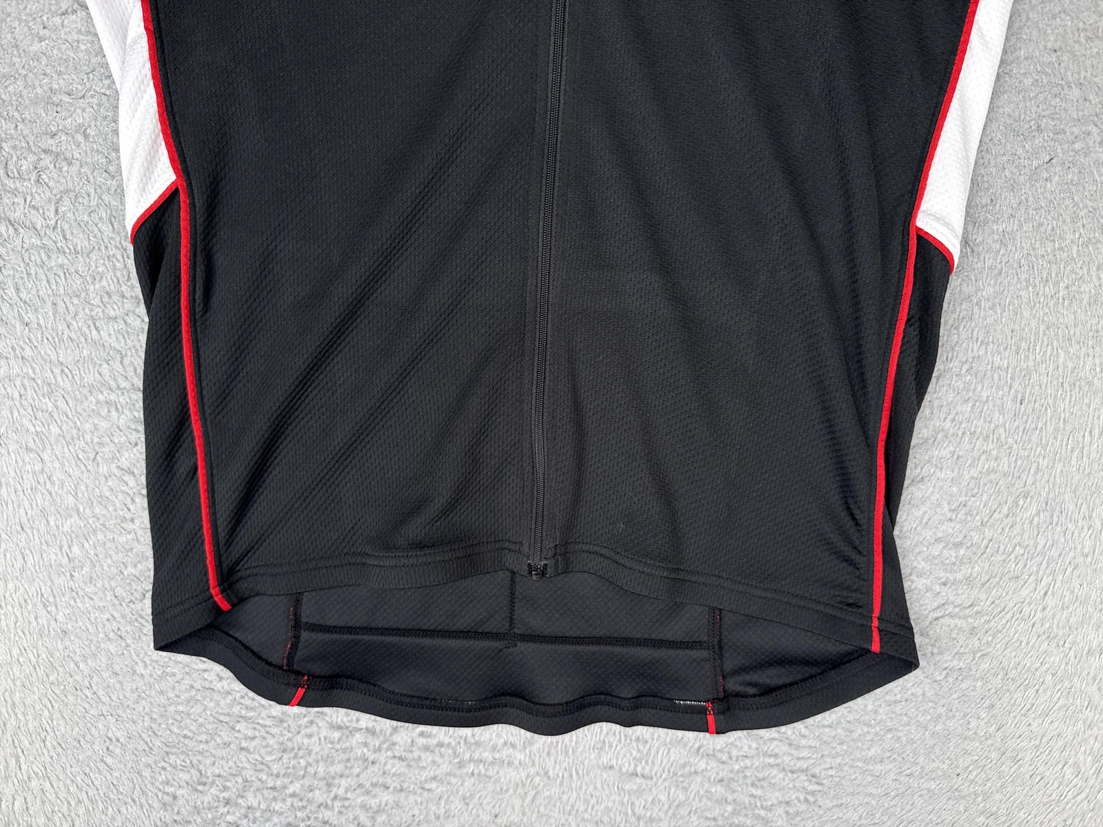 Louis Garneau Cycling Jersey Mens Medium Black Short Sleeve Zip Pockets CIMA 2