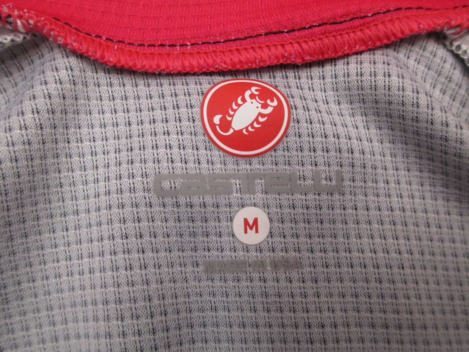 Castelli Size M Womens Multicolor Cycling Stretch Back Pocket Full Zip Top 437