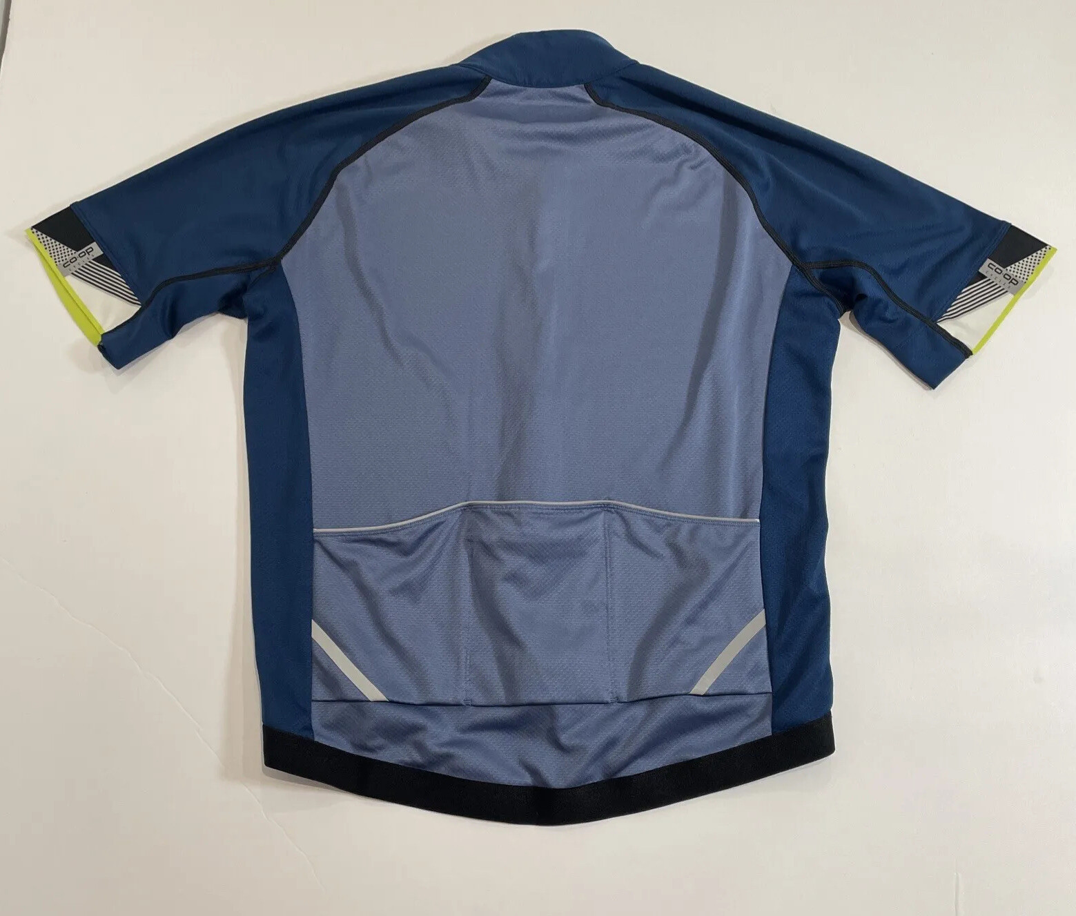 REI Co-op Short Sleeve Men’s Large Cycling Jersey Blue
