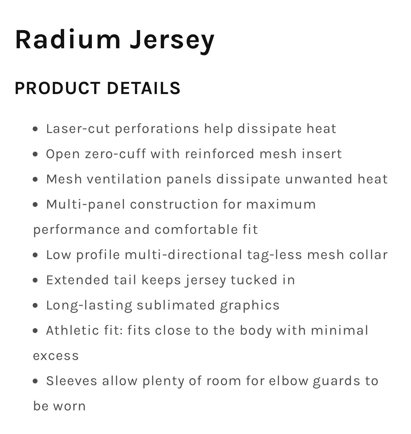 Fly Racing Radium MTB/BMX/Cycling Riding Jersey Men’s 2XL