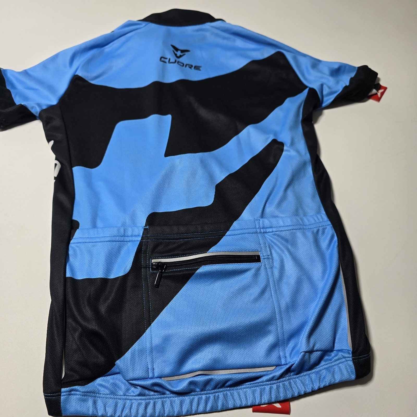 NWT Cuore of Switzerland Kids Cycling Jersey Size Medium Blue