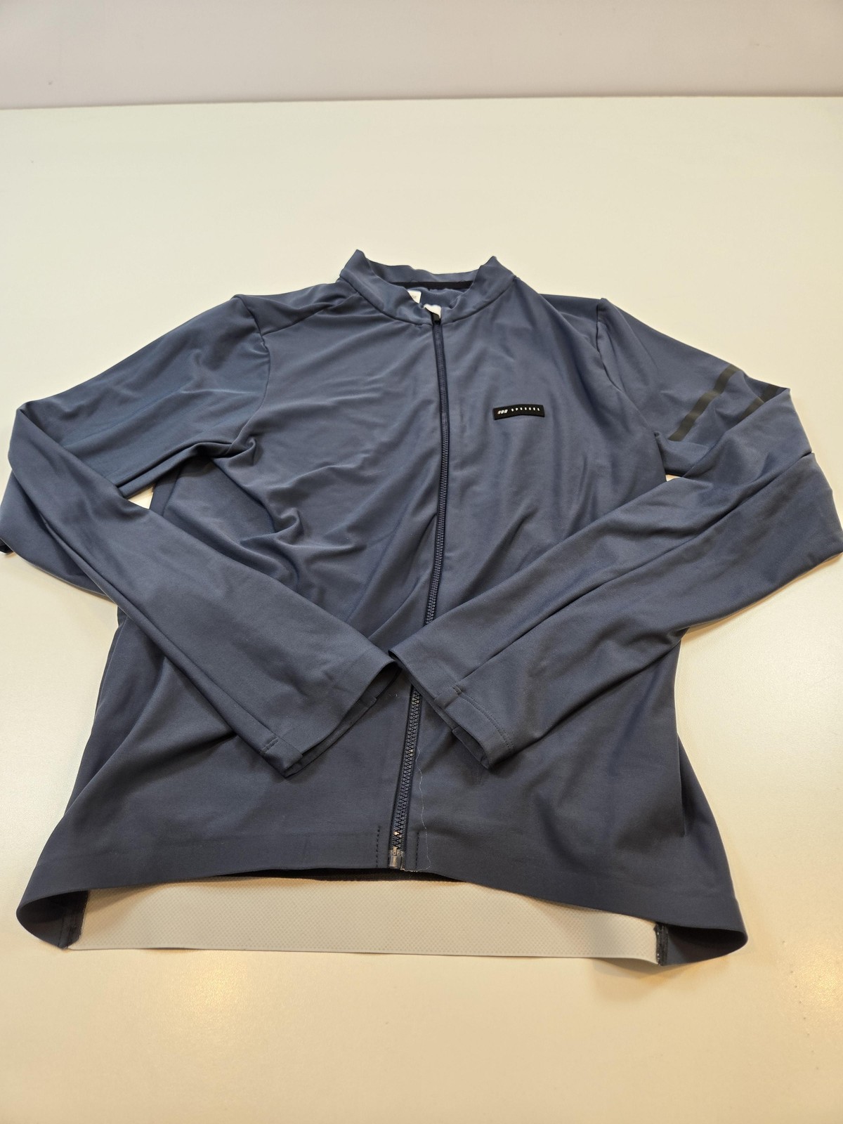 Spexcel Mens Cycling Jersey X-Large Blue Full Zip Long Sleeve Thermal Bike Top