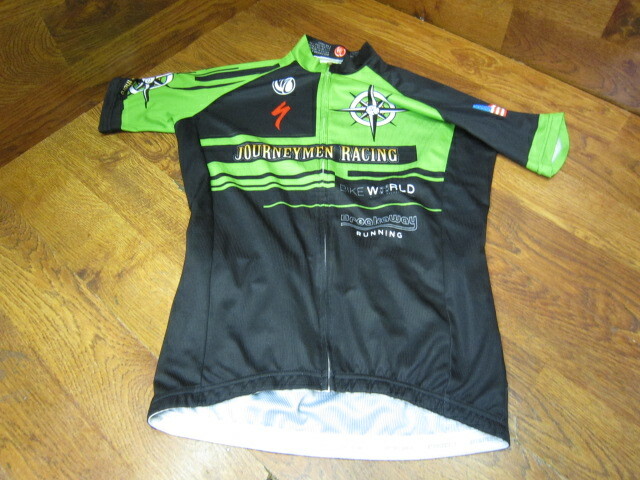 SPECIALIZED JOURNEYMEN by NIMBLEWEAR SHORT SLEEVE CYCLING JERSEY – M – GREEN BLK
